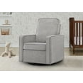 thumbnail image 5 of Delta Children Noah Upholstered Swivel Glider with Stain-Resistant Performance Fabric- Greenguard Gold Certified, Frost Grey, 5 of 18