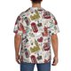 thumbnail image 3 of Fotbe London Landmark1 Camisa Estampada de Manga Corta para Hombre, Casual de Verano, Estilo Playero, Sin Arrugas-3X-Large, 3 of 5