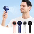 thumbnail image 1 of Iumwxz Portable Fan New 100 Speed Handheld Fan with Usb Charging 3000mah Mini Portable Turbo Digital Display Small Fan Mini Fan White Plastic Flyer Features On Rollback, 1 of 9
