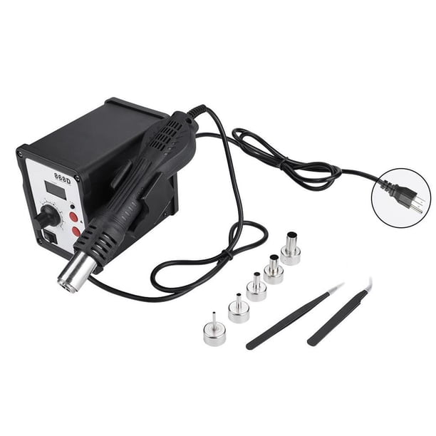 Estación De Reparación De Pistola De Aire Caliente Con Pantalla Digital 868D 700W Con 5 Boquillas (Enchufe De Ee. Uu. 110V) Scienceny TO003721-00