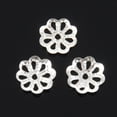 thumbnail image 3 of Beautiful Bead 6mm Silver Tone Flower Bead Caps for Jewelry Making (About 1000Pcs), 3 of 8