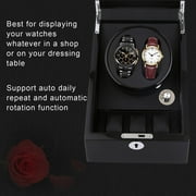 Automatic Rotation 2+3 Watch Winder Case Display Box Storage Holder Organizer