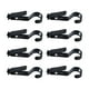 thumbnail image 1 of Ounissouiy Ganchos de Clip ABS de 8 Uds para diversos usos Clip de plástico negro resistente y duradero de amplia aplicación Almacenamiento y organización del hogar, 1 of 6