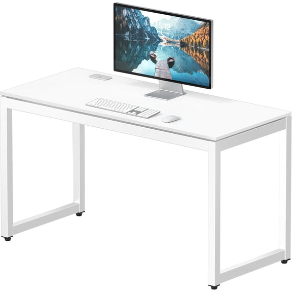 48-Inch Commercial-Grade Office Computer Desk, White