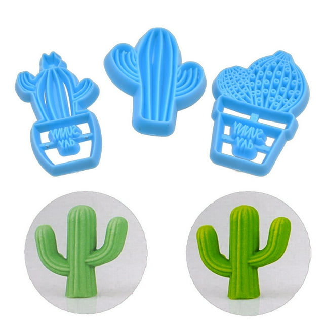 Oleegame 1PC Cookie Mold Baking Baking Cactus Bread Pizza Pan Candy BakewareTray Cake Kitchen,Dining Bar Blue