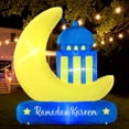 thumbnail image 6 of DeeKom Inflatable Ramadan Crescent Moon Decorations, Blow Up Islamic Eid Decor, Muslim Holiday Outdoor Decorations and Holy Celebration Decor with LEDs, Celebrate Fasting, Introspection, and Prayer, 6 of 7