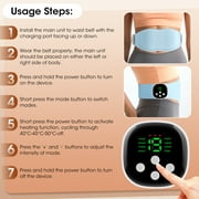 Abs Sculptor, Ab Toning Belt with Heat for Stomach Cellulite Removal Fat Burning, Lower Back Massager with 3 Heating, 8 Massage Modes, 19 Intensity for Belly Fat Loss, Postpartum Care