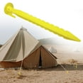 thumbnail image 5 of ZOURIH 4 Pcs 9 inch Plastic Tent Stakes Heavy Duty Beach Tent Pegs Canopy Stakes Accessories for Camping Outdoor Garden Decorations,Yellow, 5 of 7