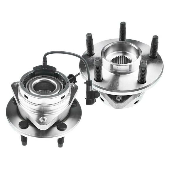 Front Wheel Bearing Hub Assembly Set of 2 - Compatible with 2005 - 2010 Pontiac G6 (with 4-Wheel ABS Brakes) 2006 2007 2008 2009