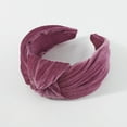 thumbnail image 5 of Womens Vintage Velvet Headband with Wide Top Knot Design Elegant Hair Hoop for Special Occasions, 5 of 7