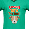 thumbnail image 4 of Inktastic Pit Bull Terrier Dog Lover Women's V-Neck T-Shirt, 4 of 5