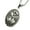 Silver, variant on Stainless Steel Cross Jesus Oval Pendant with Box Chain 24" SCP 166 S
