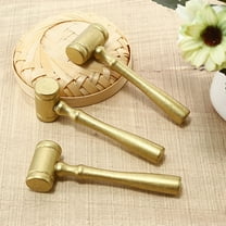 UNOMOR 5Pcs Court Gavel Wood Hammer Toy Creative Material for DIY Projects