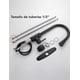 thumbnail image 3 of Monomando para fregadero Maxims cuello alto acero inoxidable negro mate, 3 of 3