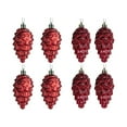 thumbnail image 3 of Kbndieu Wine Christmas Ornaments for Tree, Glitter Pinecone Ball Christmas Tree Decorations Hanging Ornaments for Christmas Gifts Xmas Tree DIY Crafts 3.54in 8 Pack, 3 of 6