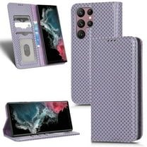 Feishell Case for Samsung Galaxy S23 Ultra (6.8 inch),Luxury PU Leather Wallet Cover Cash Credit Card Holder Magnetic Closure Folio Flip Kickstand Shockproof Protective Phone Cover,Purple