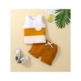 thumbnail image 2 of Bagilaanoe Bagilaanoe Toddler Baby Boys 2PCS Summer Outfit Sets Sleeveless Crew Tank Tees + Shorts, 2 of 8