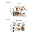 thumbnail image 3 of Adhesivo de pared para preparar café, cafetera, granos, cristal, 30 x 40 cm, 3 of 3