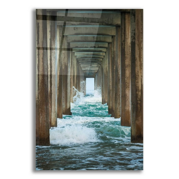 Epic Art 'Scripps Splash' by Chris Moyer, Acrylic Glass Wall Art, 12"x16"