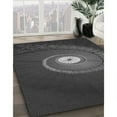 thumbnail image 3 of Ahgly Company Machine Washable Indoor Square Transitional Charcoal Black Area Rugs, 4' Square, 3 of 7
