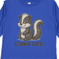 thumbnail image 4 of Inktastic Adorable Skunk 'stinkin' Cute' Graphic Boys or Girls Long Sleeve Toddler T-Shirt, 4 of 5