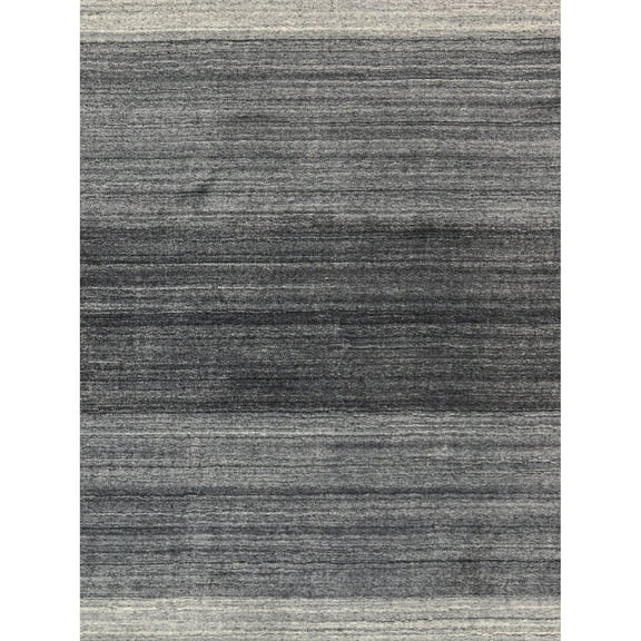 Pasargad Home Gramercy 4' x 6' Hand-Loomed Silk and Wool Ivory/Grey Rug, For Indoor Space and all Age of Group