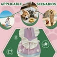 thumbnail image 3 of GASTROPOD Dog Dresses for Small Dogs Girl,Polyester Solid Everyday Dress Dog Clothes for Small Dogs,Light and Airy with Bowknot Dog Costume,Purple,M, 3 of 7