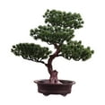 thumbnail image 2 of Bonsái Artificial, pino, planta en maceta, decoración, multiusos, resistente, realista, escritorio, pantalla decorativa para terraza, alféizar de Estilo C, 2 of 8