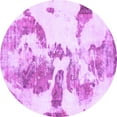 thumbnail image 1 of Ahgly Company Indoor Round Abstract Purple Modern Area Rugs, 5' Round, 1 of 4