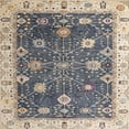 thumbnail image 1 of Ahgly Company Machine Washable Indoor Square Abstract Carbon Gray Area Rugs, 3' Square, 1 of 7