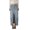 Blue, variant on Musuos Women Long Denim Skirt Casual Elastic Split Skirt for Streetwear, Bule