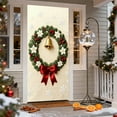 thumbnail image 4 of ToyKingdee Christmas Gingerbread Door Cover Window Banner Front Door Porch Sign Village Displays Christmas Indoor Outdoor Decor Holiday Winter House Decoration, 4 of 6