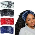 thumbnail image 2 of Extra Wide Women's Elastic Turban Headband – Thin, Stretchy – Perfect For Dance, Yoga, Or Fashion 2 of 5