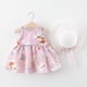 thumbnail image 4 of Vestido de verano para niña, vestido de princesa, vestido de princesa con lazo grande en el pecho de 12 a 34 años y sombrero, 4 of 6