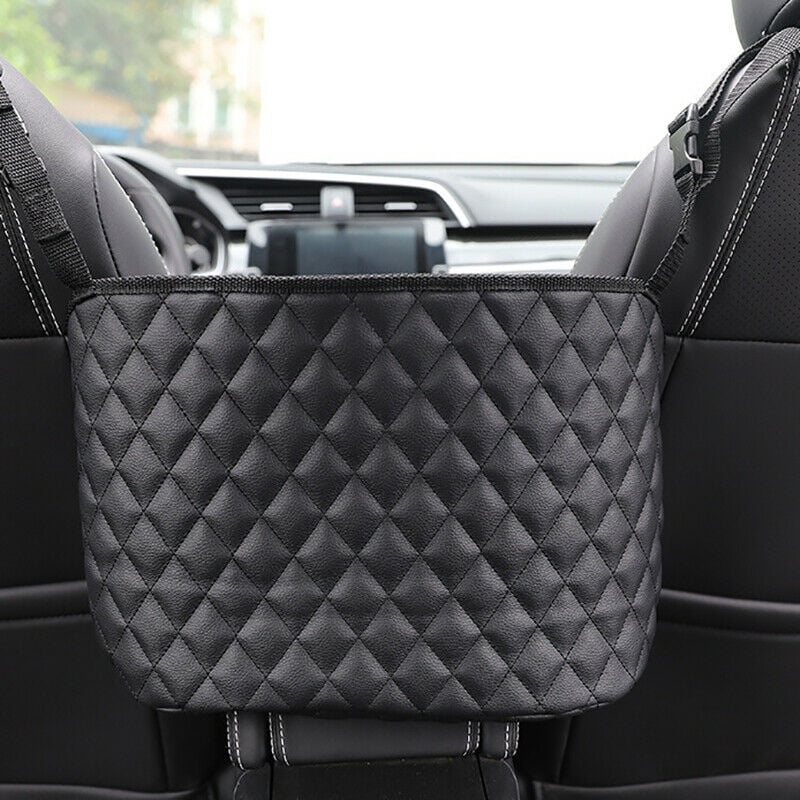 Advanced Car Net Pocket Handbag Holder Between Car Seat Storage PU