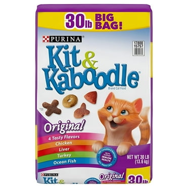 Purina Kit & Kaboodle Origina Dry Cat Food, 30 lb Bag