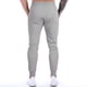 thumbnail image 4 of Pantalones largos para hombre, lisos, informales, con cintura elástica y bolsillos, deportivos, 4 of 9