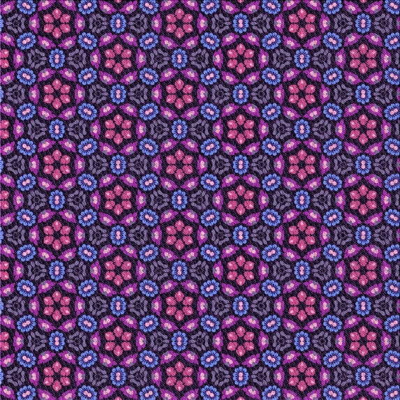 Ahgly Company Machine Washable Indoor Square Transitional Purple Area Rugs, 8' Square
