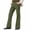 Army Green, variant on Xzbqbs Mens Dress Pants Casual Slim Fit Lightweight Bell Bottom Pants Fashion Flat Front Straight Streetwear Flared Pants for Men