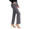 thumbnail image 2 of Women's Classic Solid Straight Leg Jeggings-Plus Size, Gray, 3XL, 2 of 5