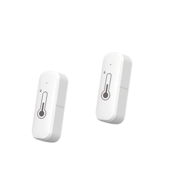 CATPAN WiFi Smart Indoor Thermometer Hygrometer Sensor, 2-Pack, Mini Temperature Humidity Monitor, Remote Control,Tuya App,SmartLife Compatible