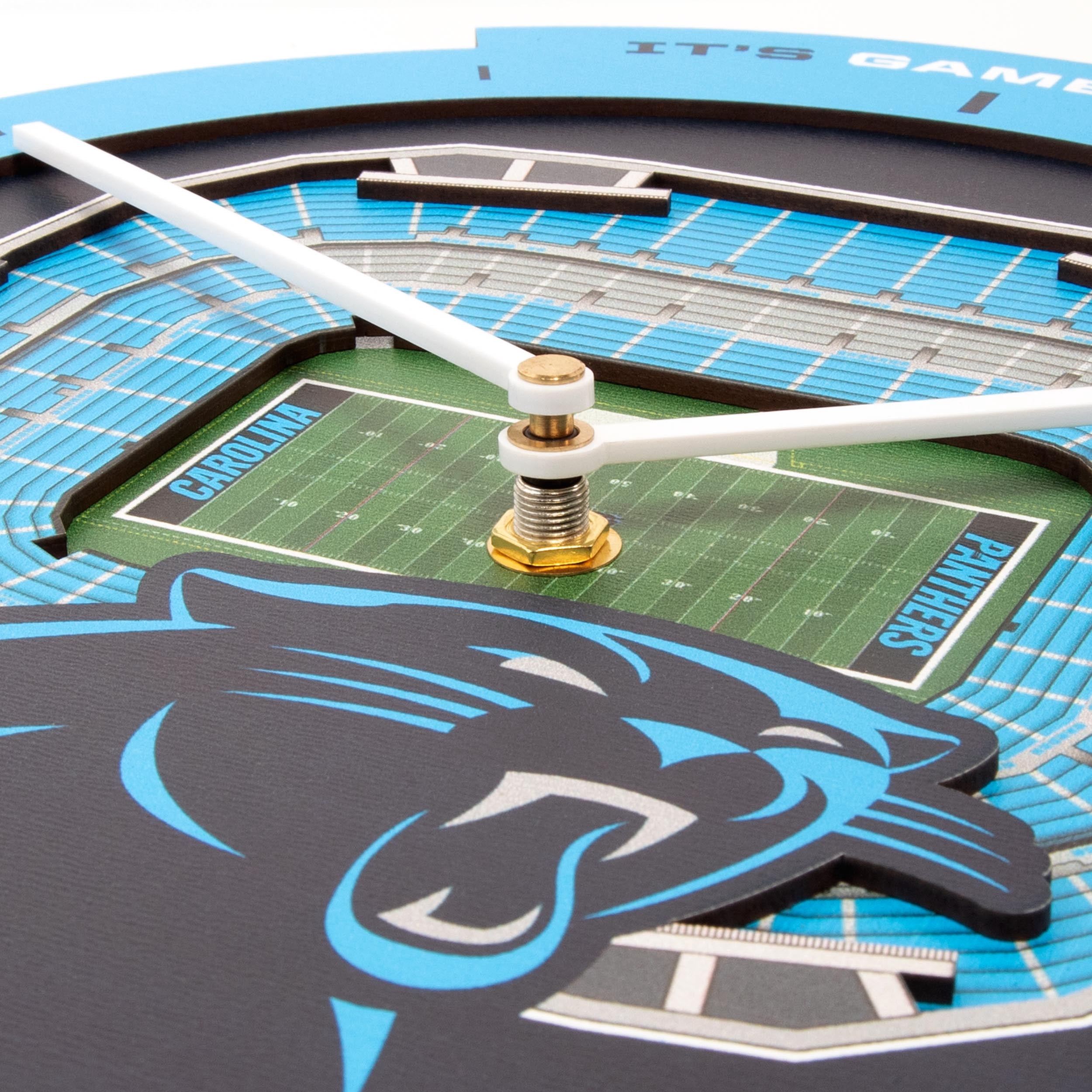 YouTheFan NFL Carolina Panthers Stadiumview 3D Wall Clock
