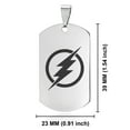 thumbnail image 2 of Stainless Steel Flash Dog Tag Pendant Necklace, 2 of 3