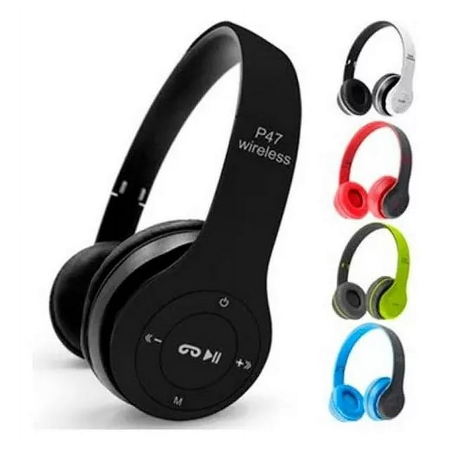 5 Audifonos P47 Bluetooth Manos Libres Diadema Aux Micro Sd