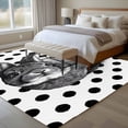 thumbnail image 5 of Black Easter 5'x8' Area Rug for Living Room, Spring Country Cute Bunny Polka Dot Washable Non-Slip Rugs for Bedroom Nursery Dining Room, StainResistant Low-Pile Kitchen Carpet Large Entryway Rugs, 5 of 9