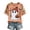 Pink, variant on EANJE Halloween Shirts for Women Cute Ghost Shirt Fall Pumpkin T-Shirt Ghost Pumpkin Graphic Tees Casual Plaid Splice Short Sleeve Tops Blue L