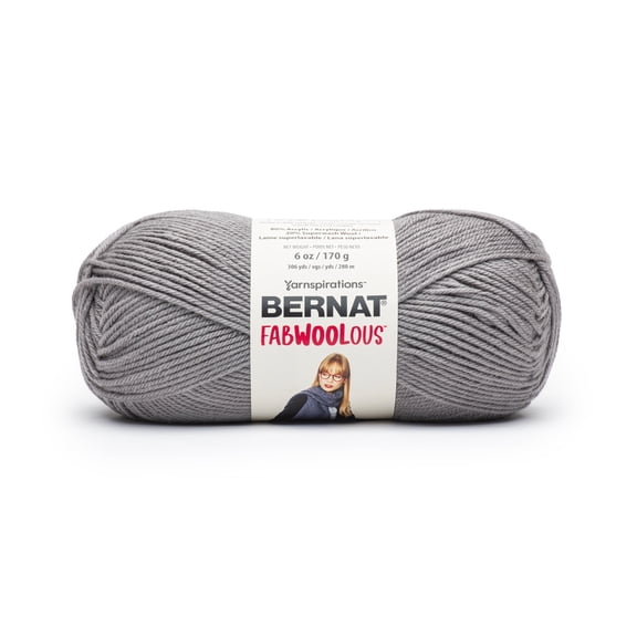 Bernat Fabwoolous Yarn-Steel