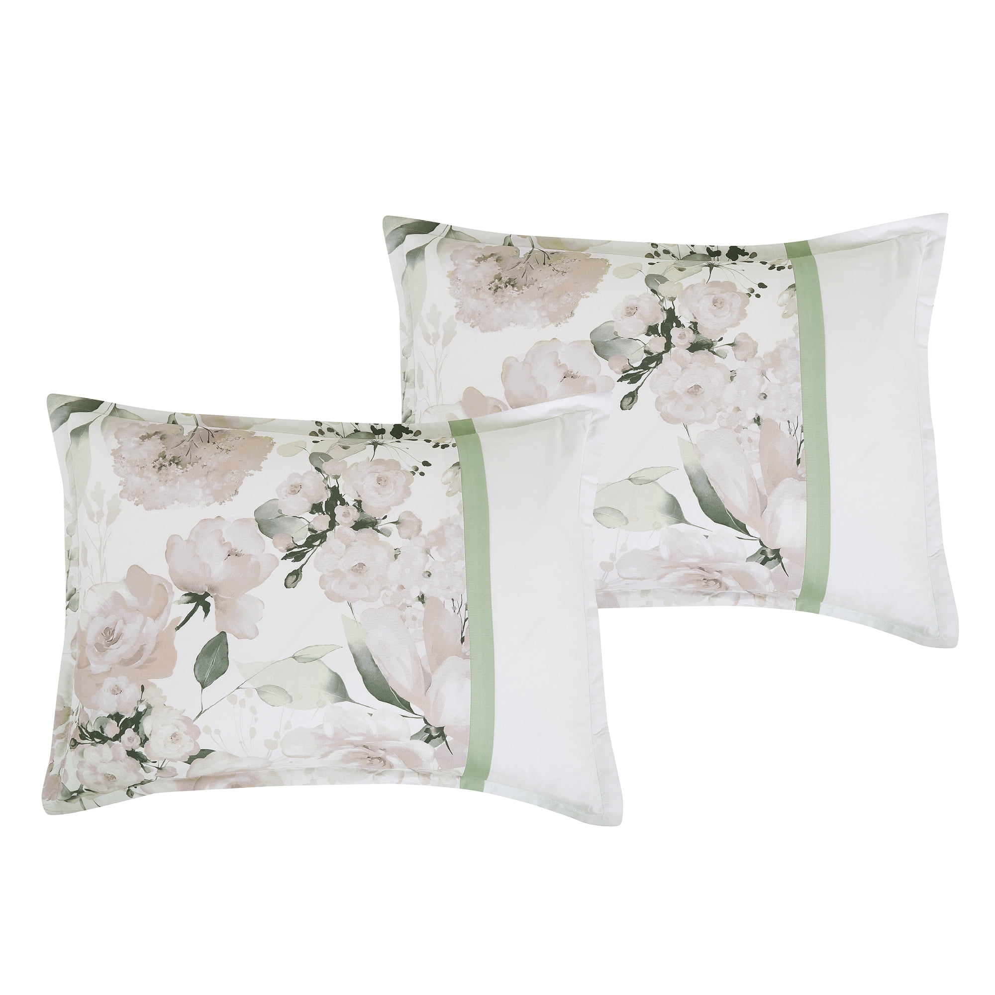 EvJk 7-Piece Luxury Comforter Set, Rich Print with Embroidered Borders, King