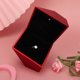 thumbnail image 4 of Luz LED Personalidad Forma de Diamante Compromiso Anillos de Boda Caja de Joyería Caja Roja, 4 of 8