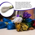 thumbnail image 4 of Naiovety Hilo de cableado de punto de cruz Línea de bordado de fibra de poliéster artesanal diferente para accesorio de regalo de Navidad GreenE699 Artesanía Blanco plateadoE168 Naiovety HA059818-05, 4 of 6